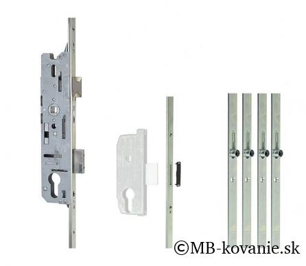FUHR dverový zámok FUHR ovládaný kľučkou 856, 4RL , 20-92-08 , 2170mm