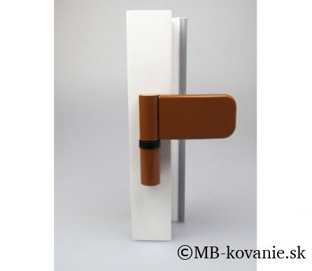 Dverový záves 3D K3135  pre plastové dvere sada 3 kusov - SIKU, strieborný, oceľ, hnedý , zlatý dub