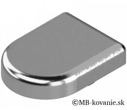 BLUM CLIP top krytka misky závesu na sklenené dvierka, tvar-D, pochrómovaný plast