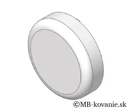 BLUM CLIP top krytka misky závesu na sklenené dvierka, okrúhla, čierny plast