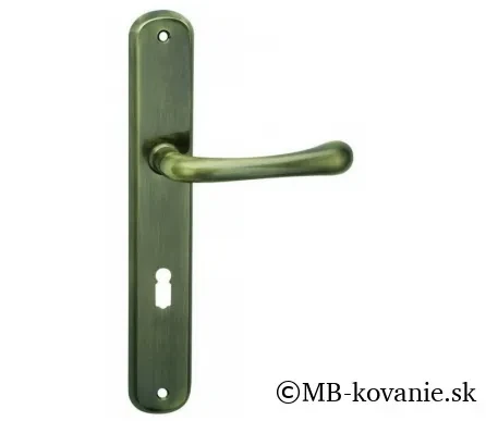 Interiérová kľučka COBRA 28-47-4  BB 90 česaný bronz