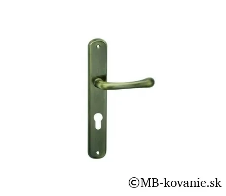 Interiérová kľučka COBRA  28-47-4 PZ 90 česaný bronz