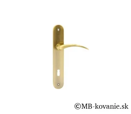 Interiérová kľučka COBRA 28-49-5  BB 90 česaný bronz
