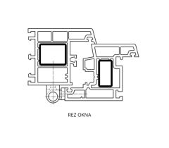 Okenný záves K3281 - dvojdielny hnedý - Hneda