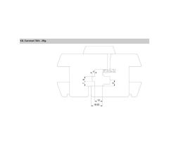 MACO horné ukončenie štulpovej prevodovky pre drážku 7/8 MULTI-MATIC - Strieborná