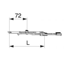 MACO Nadpajateľné  predĺženie 140 mm MULTI-MATIC - Strieborná