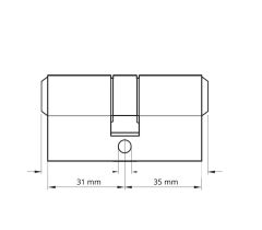 Cylindrická stavebná vložka 31x35  ROTO