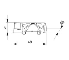 MACO Protikus PVC GEALAN polohovej poistky a balkónovej záklapky pre okná MULTI-MATIC