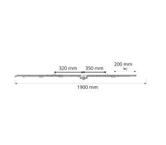 ROTO NX otv.-sklop. 1.801-2.000 mm balkónová prevodovka  - Strieborná