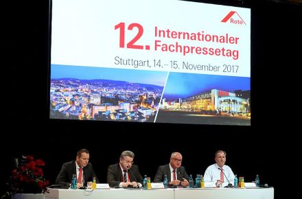 Medzinárodná tlačová konferencia značky Roto, Stuttgart, 2017